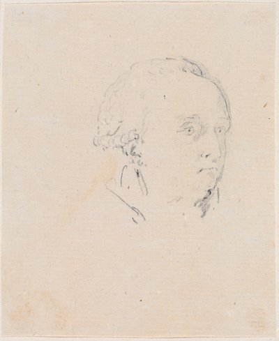 Cabeça de um homem de Hubert Robert