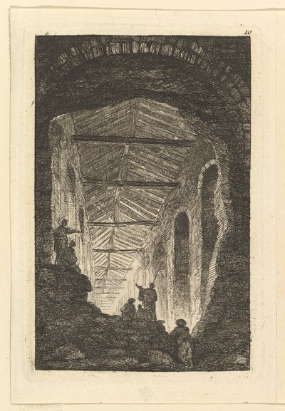 Galeria de antiguidades, ca. 1763-65. de Hubert Robert
