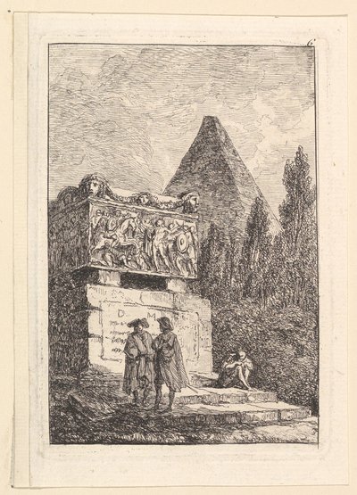 O Sarcófago.nd de Hubert Robert