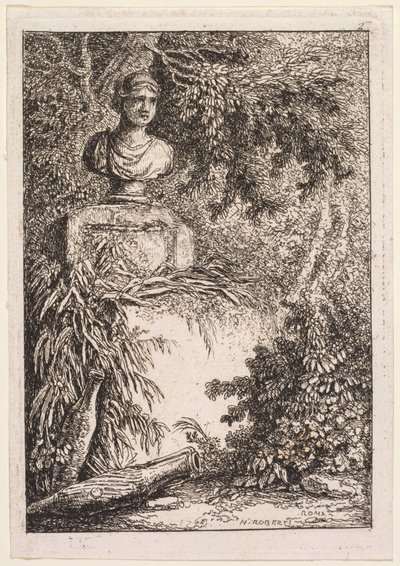 As noites de Roma: o busto de Hubert Robert