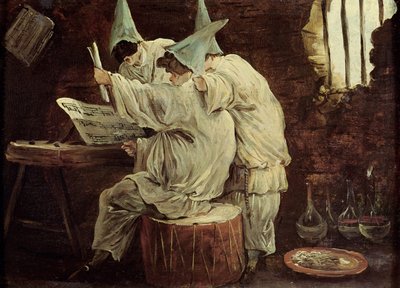 Músico Buffoons de Hubert Robert