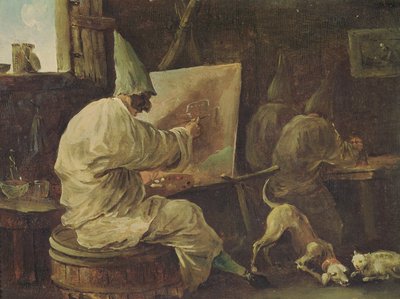 Pintor bufões de Hubert Robert