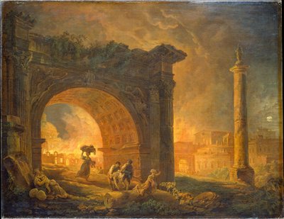 Ruínas romanas de Hubert Robert