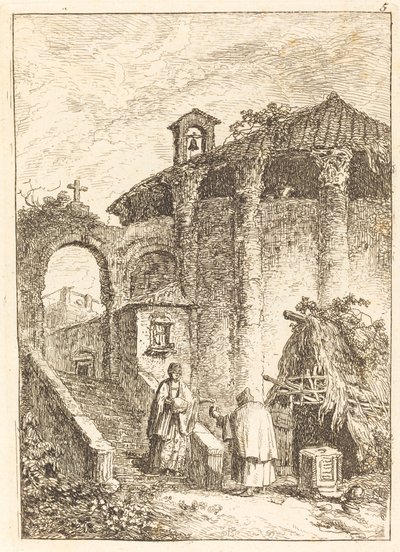 O Templo Antigo de Hubert Robert