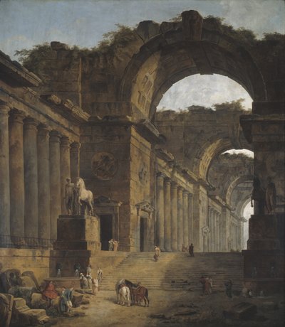 As fontes, 1787-88 de Hubert Robert