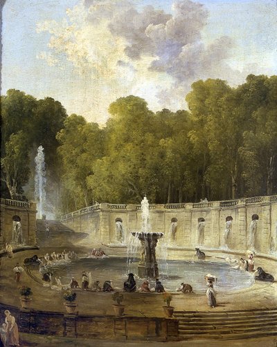 Lavadeiras em um parque de Hubert Robert