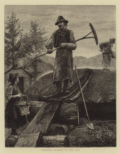 Queimadores a carvão nos Alpes de Hubert von Herkomer