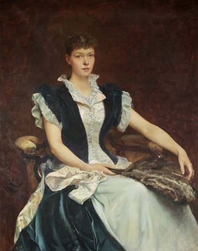 Retrato da Sra. Walter Derham de Hubert von Herkomer