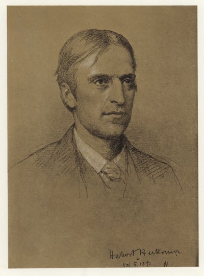 Auto-retrato de Hubert Herkomer de Hubert von Herkomer