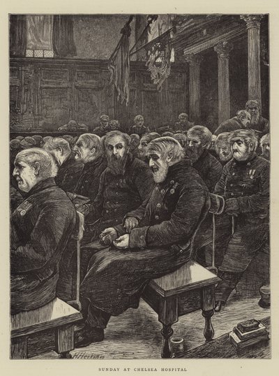 Domingo no Hospital Chelsea de Hubert von Herkomer