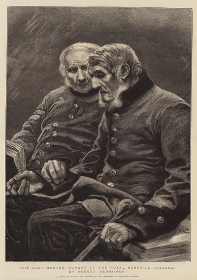 The Last Muster, domingo no Royal Hospital, Chelsea de Hubert von Herkomer