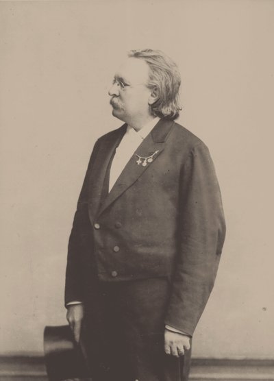 Retrato do organista e compositor Edmund Kretschmer 1830-1908. de Höffert