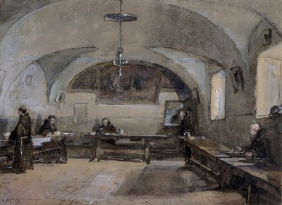 Interior do Convento dos Capuchos em Albano de Hugh Carter