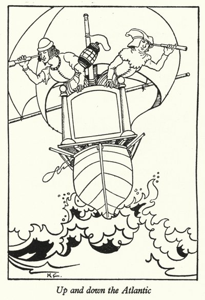 Acima e abaixo do Atlântico (litho) de Hugh Chesterman