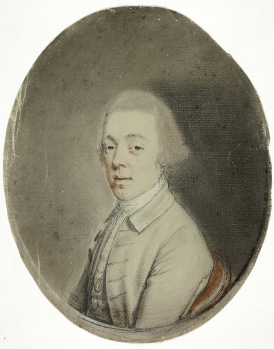 Retrato de um homem de Hugh Douglas Hamilton