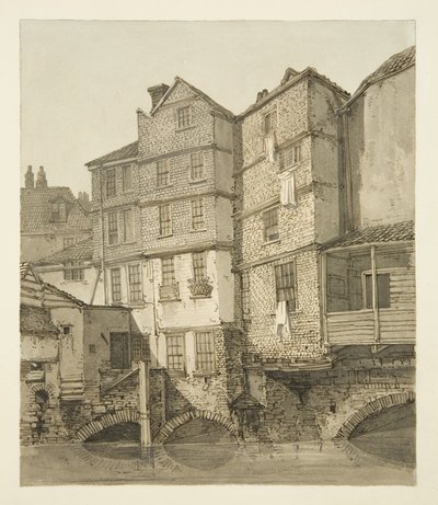 The Frome, olhando rio acima em direção à Christmas Bridge, 1823 de Hugh ONeill