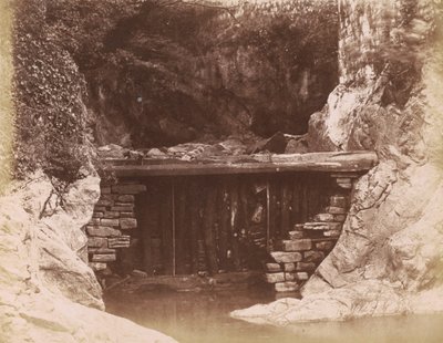 A barragem do moinho, 1855 (foto) de Hugh Owen