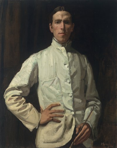Autorretrato com casaco branco de Hugh Ramsay