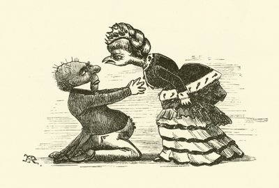 Henpecked marido (gravura) de Hugh Rowley