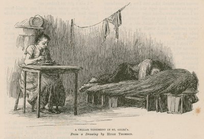 Um porão de adega em St Giles, em Londres de Hugh Thomson