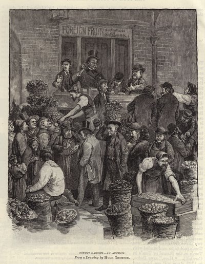 Covent Garden - um leilão de Hugh Thomson