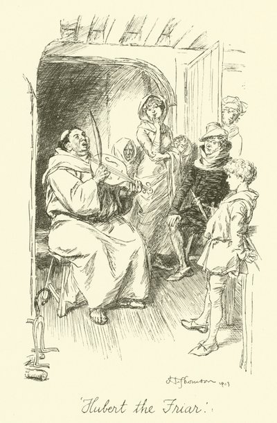 Hubert, o Frade (Litho) de Hugh Thomson
