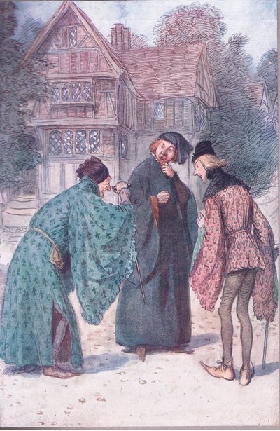 "Se ele tivesse vinte anos Sir John Falstaffs, não abusaria de Robert Shallow Esquire!", ilustração de 