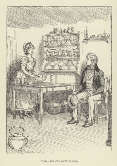 Ilustração para Amos Barton de George Eliot de Hugh Thomson