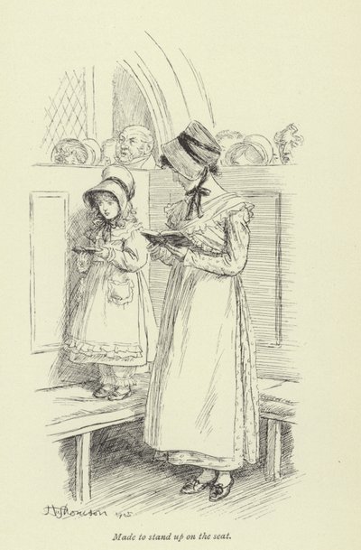 Ilustração para Amos Barton de George Eliot de Hugh Thomson