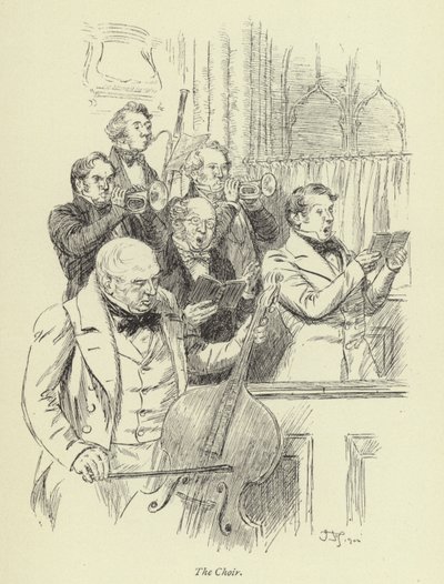 Ilustração para Amos Barton de George Eliot de Hugh Thomson