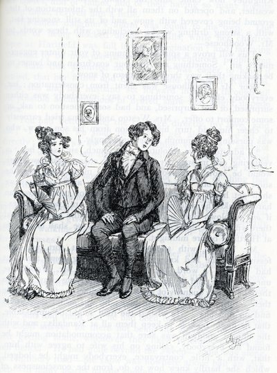 Ilustração para "Emma" de Jane Austen (ilustração) de Hugh Thomson