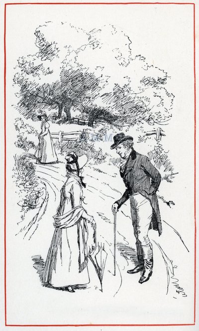 Ilustração para "Emma" de Jane Austen (ilustração) de Hugh Thomson
