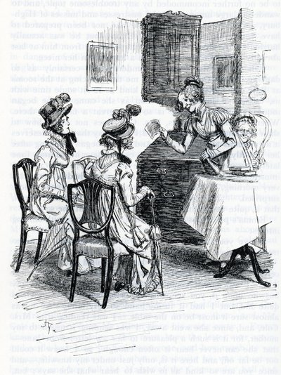 Ilustração para "Emma" de Jane Austen (ilustração) de Hugh Thomson