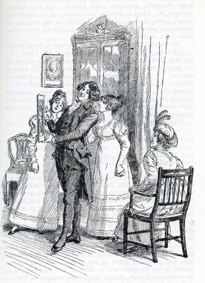 Ilustração para "Emma" de Jane Austen (ilustração) de Hugh Thomson