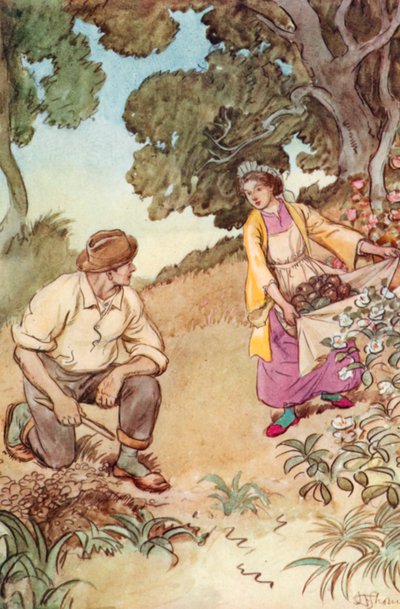 Ilustração para JM Barries O Crichton Admirável de Hugh Thomson