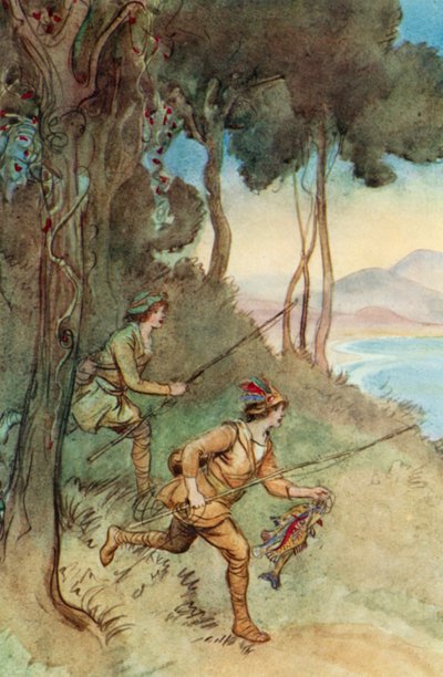 Ilustração para JM Barries O Crichton Admirável de Hugh Thomson