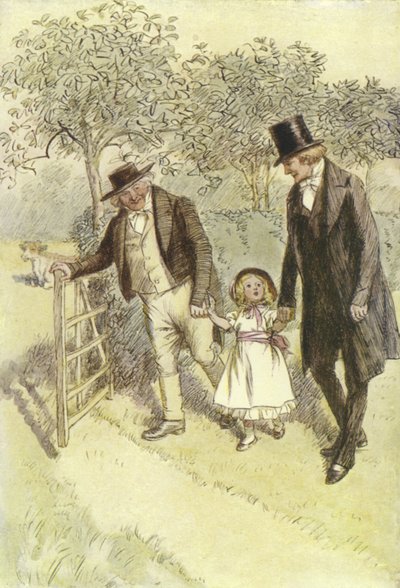 Ilustração para Janets Arrependimento por George Eliot de Hugh Thomson
