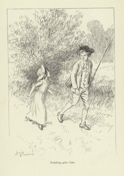 Ilustração para o Sr. Gilfils Love Story por George Eliot de Hugh Thomson