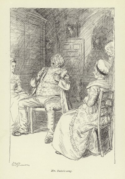 Ilustração para o Sr. Gilfils Love Story por George Eliot de Hugh Thomson