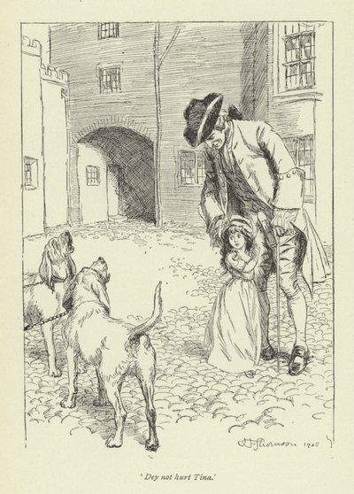 Ilustração para o Sr. Gilfils Love Story por George Eliot de Hugh Thomson