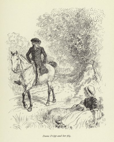 Ilustração para o Sr. Gilfils Love Story por George Eliot de Hugh Thomson
