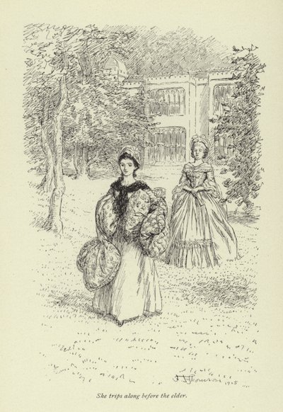 Ilustração para o Sr. Gilfils Love Story por George Eliot de Hugh Thomson