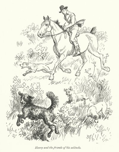 Ilustração para Northanger Abbey de Jane Austen (litho) de Hugh Thomson