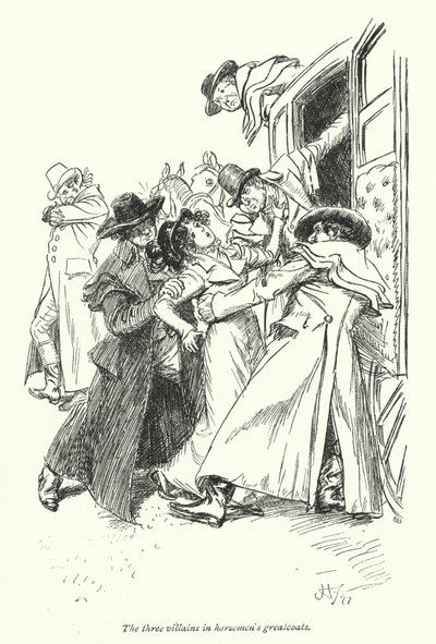 Ilustração para Northanger Abbey de Jane Austen (litho) de Hugh Thomson