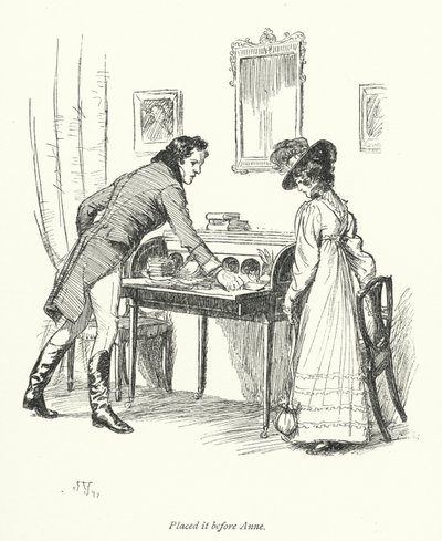 Ilustração para Persuasão de Jane Austen (litho) de Hugh Thomson