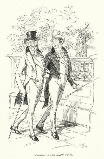 Ilustração para Persuasão de Jane Austen (litho) de Hugh Thomson