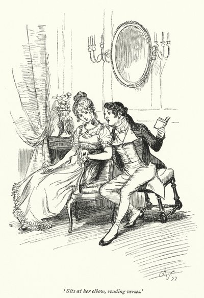 Ilustração para Persuasão de Jane Austen (litho) de Hugh Thomson