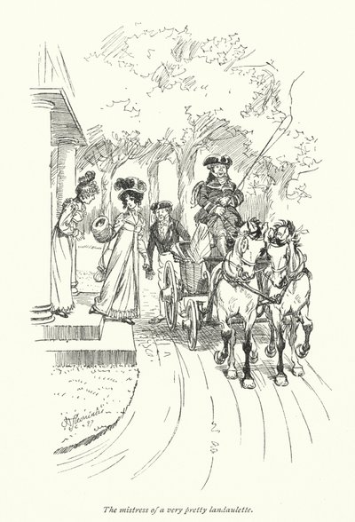 Ilustração para Persuasão de Jane Austen (litho) de Hugh Thomson