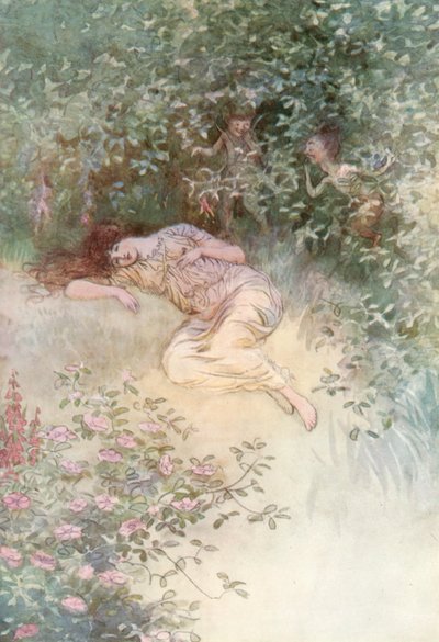 Ilustração para Shakespeares como você gosta de Hugh Thomson