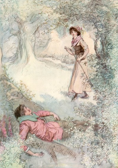 Ilustração para Shakespeares como você gosta de Hugh Thomson